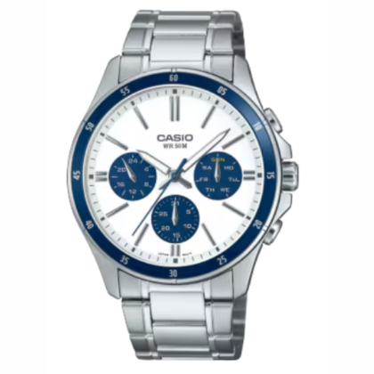 Casio General MTP-1374D-7A2V Stainless Steel Band Men Watch